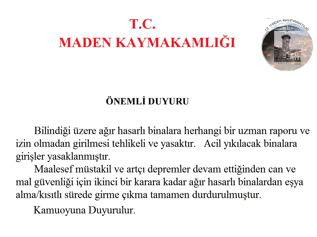 Vatandaşlarımıza Önemli Duyurulur